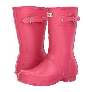 Hunter Original Short Rainboots Hot Pink